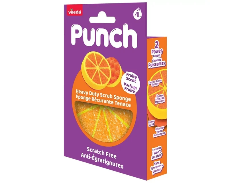 Vileda Punch Spugna Arancia