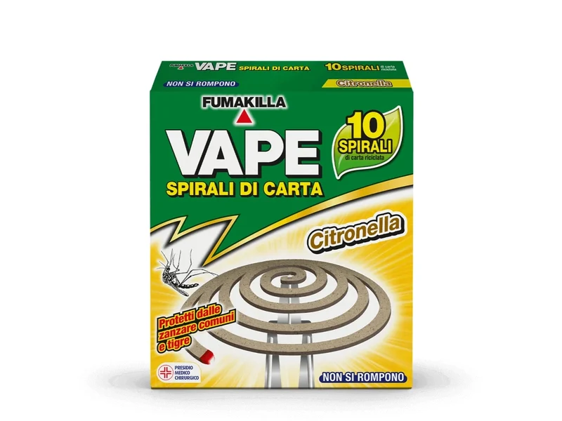 Vape Spirali Carta Citronella x10
