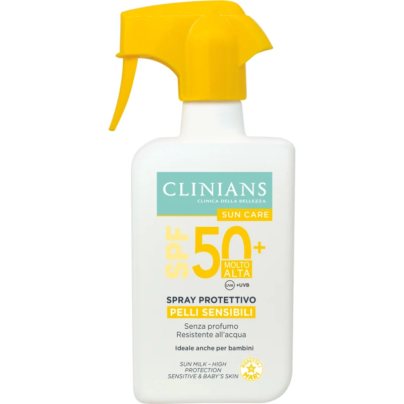 Clinians Solare Spray Trigger Protettivo Pelli Sensibili Spf50+ 250 Ml