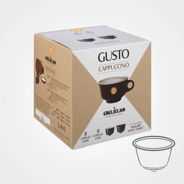 Caffè capsule compatibili Nescafé Dolce Gusto Cappuccino 16 capsule
