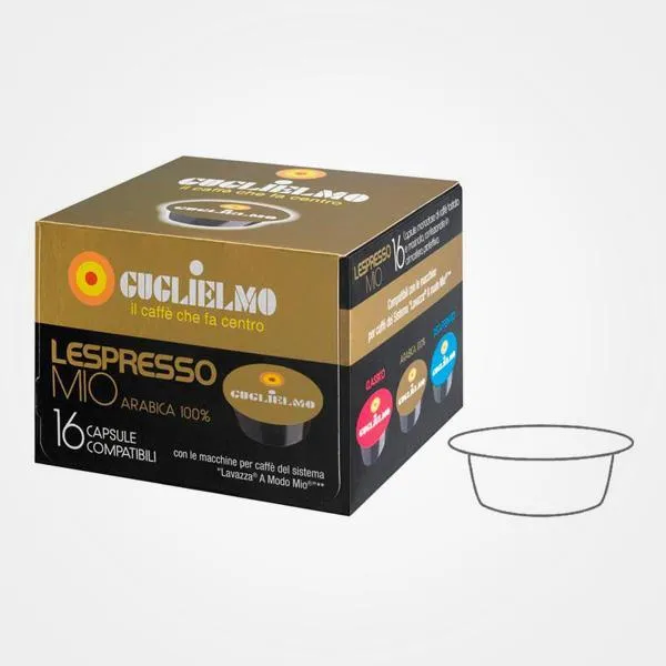 Caffè Guglielmo capsule compatibili A modo mio LespressoMio Oro 16 capsule