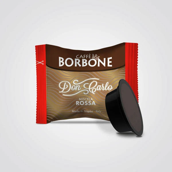 Caffè capsule compatibili A Modo Mio Don Carlo Miscela Rossa 100 capsule