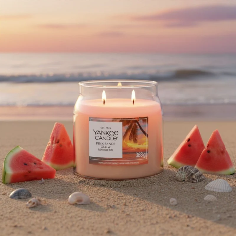 Yankee Candle Signature Med Jar Pink Sands Glow