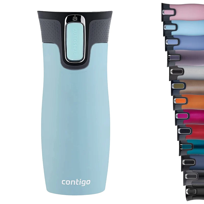 Contigo West Loop AUTOSEAL tazza termica, acciaio inox, bicchiere termico, tazza caffè da viaggio, senza BPA, mug termica a tenuta stagna, coperchio easy-clean, bevande calde fino a 5 ore, 470 ml