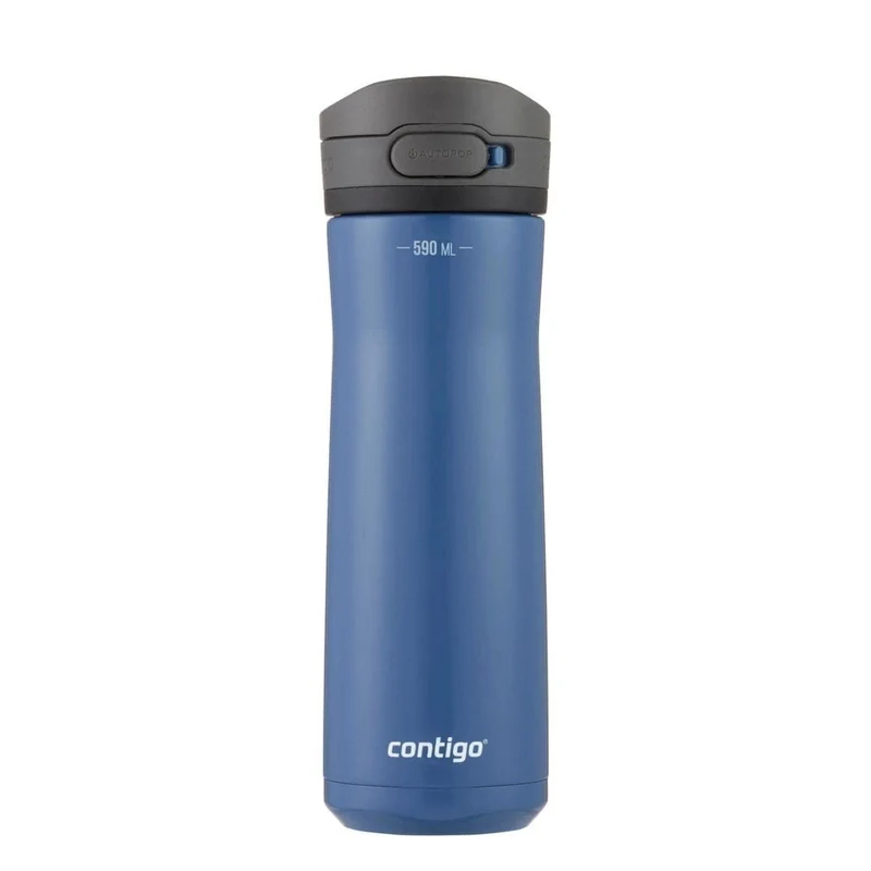 Contigo Jackson Chill borraccia, bottiglia per acqua in acciaio inox large, 100% ermetica, mantiene le bevande fresche fino a 24 ore; borraccia termica per sport, bici, jogging, escursioni, 590ml