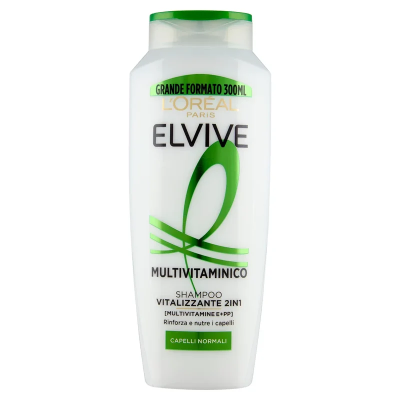Elvive Multivitaminico Shampoo 2in1 per Capelli Normali 300ml