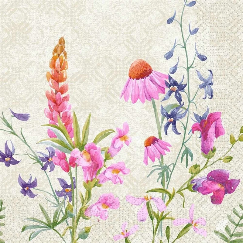 Tovagliolo velina 40 x 40 cm Floret 3 veli | Confezione (250 pezzi)