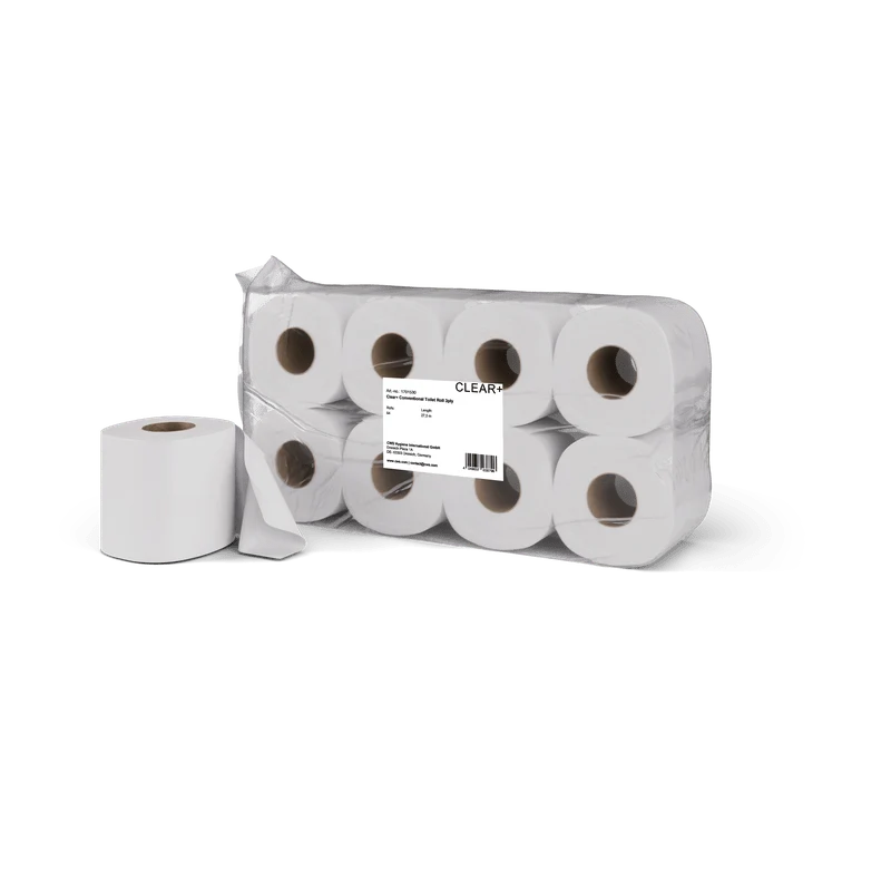 Rotoli standard di carta igienica CWS Clear+ 3 veli | Confezione (64 rotoli)