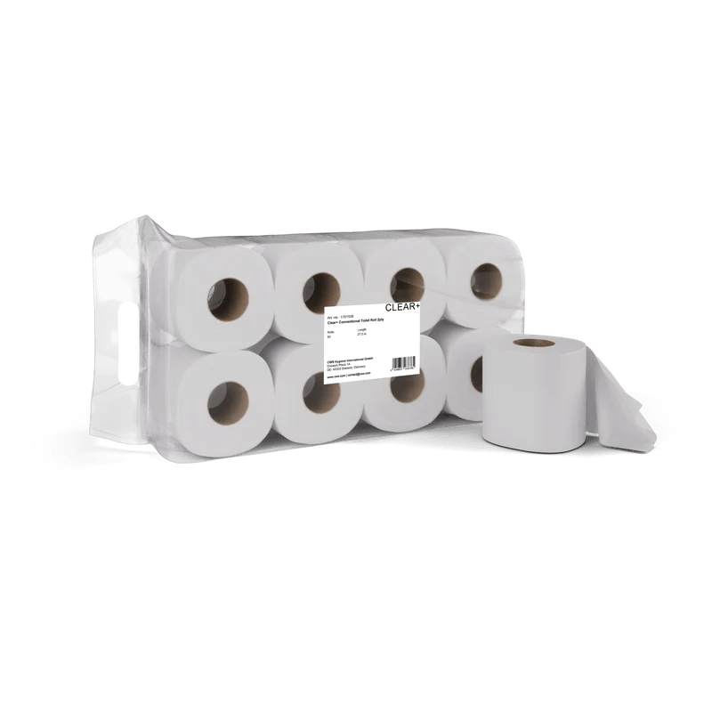 Rotoli standard di carta igienica CWS Clear+ 2 veli | Confezione (64 rotoli)