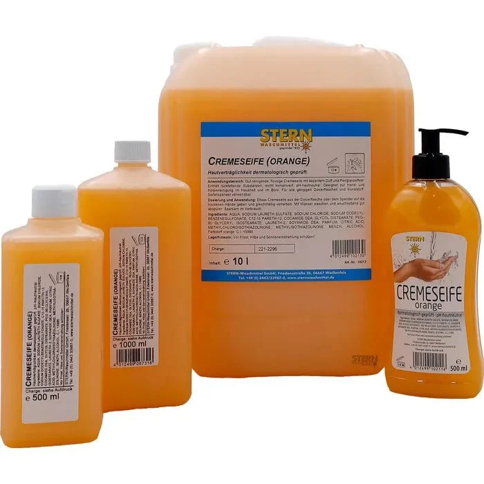 STERN Sapone in crema all’arancia – Sapone per le mani a pH neutro