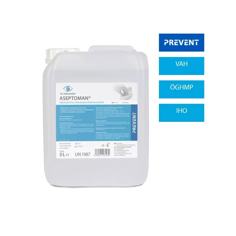 Dr. Schumacher Aseptoman® Profumo libero, disinfezione a mano