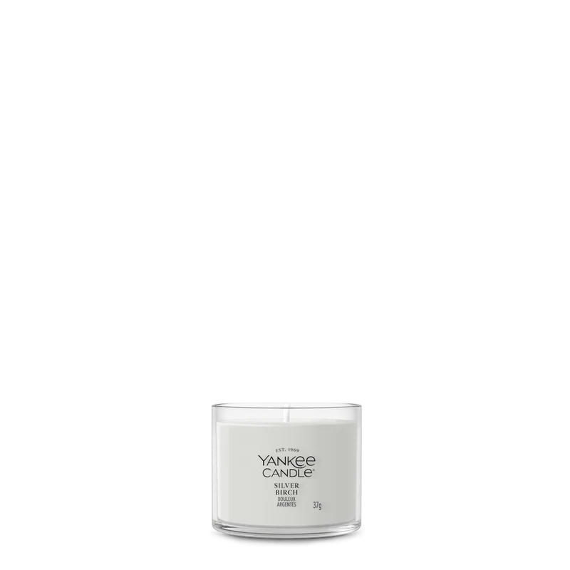 Yan Mini Filled Votive Silver Birch