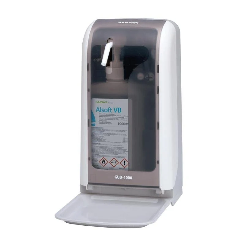 Saraya GUD-1000 Dispenser di disinfettante e sapone (batterie non incluse) | 1 pezzo