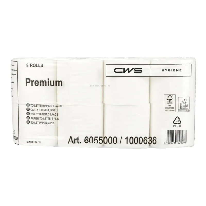 Carta igienica CWS Supersoft | Cartone (64 rotoli)