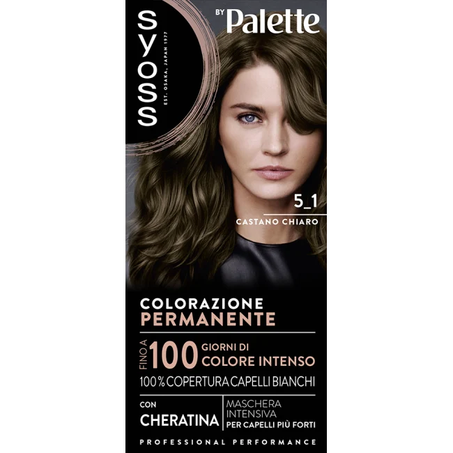 Syoss By Palette Colorazione Permanente Con Cheratina 5.1 Castano Chiaro