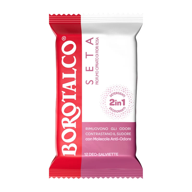 Borotalco Deo Salviettine Seta X 10