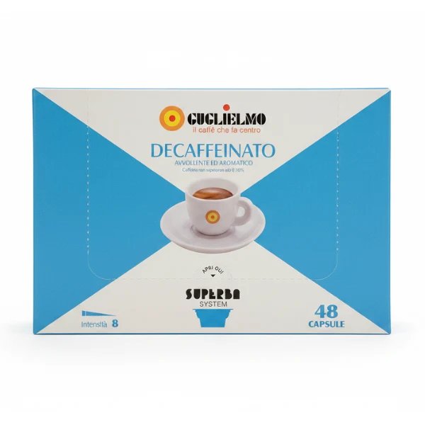 Capsule caffè Guglielmo Superba Decaffeinato