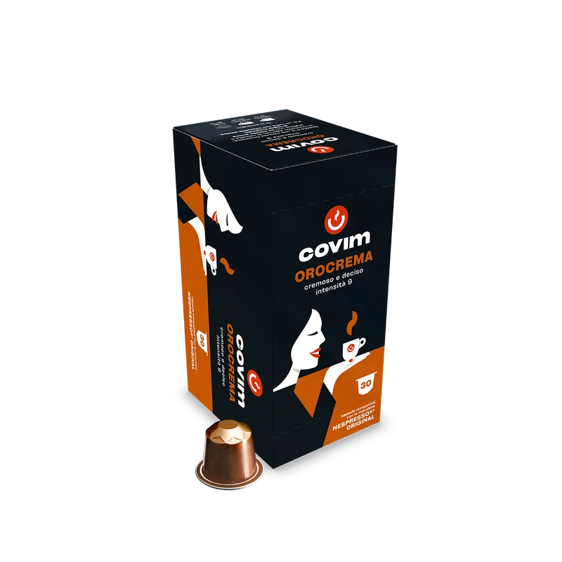 Alluminio OROCREMA Covim Compatibili Nespresso 30cps