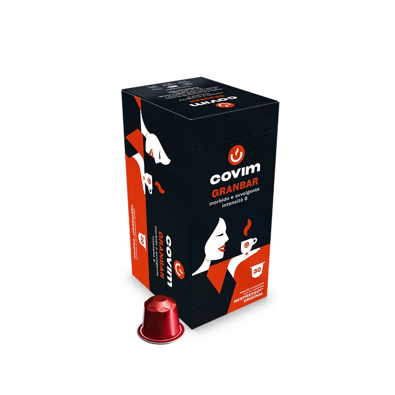Alluminio GRANBAR Covim Compatibili Nespresso 30cps
