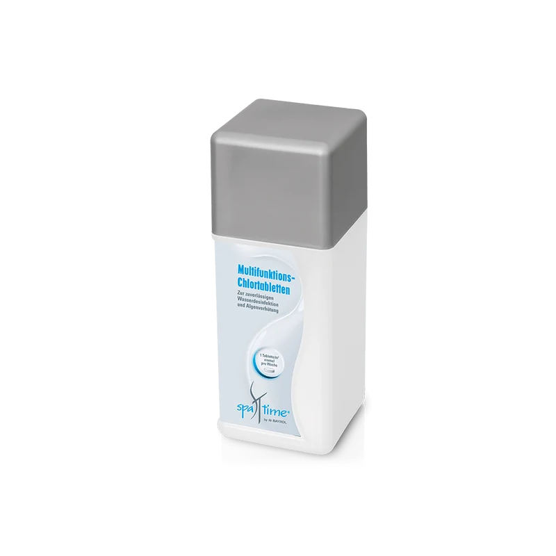 BAYROL SpaTime compresse multifunzione al cloro 20g 1 kg contro alghe, batteri | Bottiglia (1 kg)