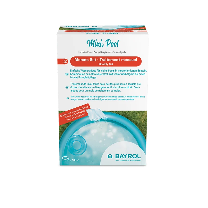 BAYROL Mini Pool & Spa Set mensile 0,6 kg Disinfezione continua Manutenzione completa mensile | Barattolo (600 g)
