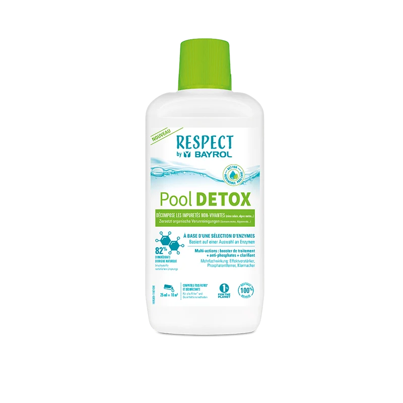 BAYROL Pool DETOX decomposizione delle impurità organiche, contro i fosfati | Bottiglia (1 pezzo)