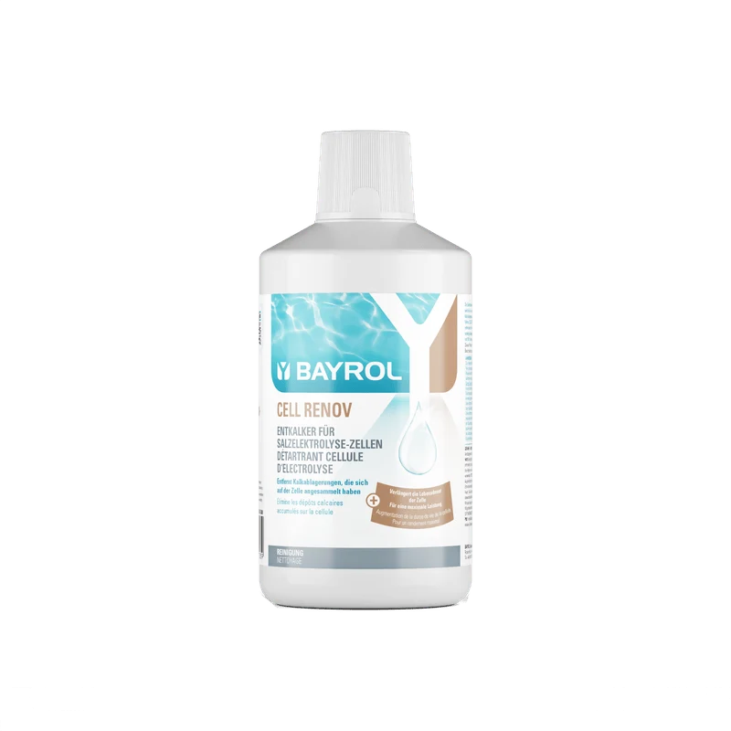 BAYROL Cell Renov 1 L Forte decalcificante liquido per celle di elettrolisi salina | Bottiglia (1 l)