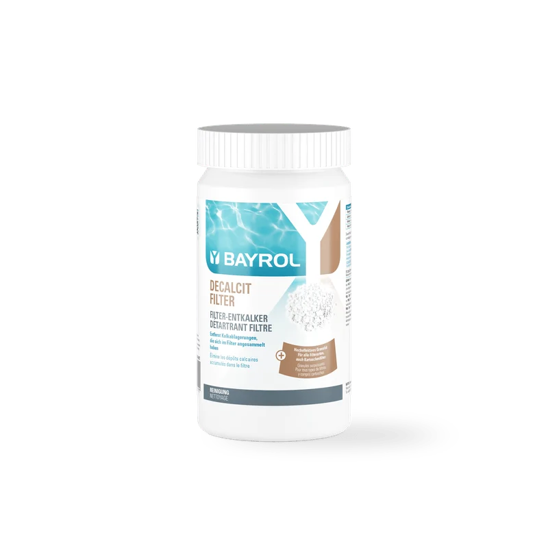 BAYROL Decalcit Filter 1 kg Granulato ad alta efficacia per una rapida decalcificazione | Barattolo (1 kg)