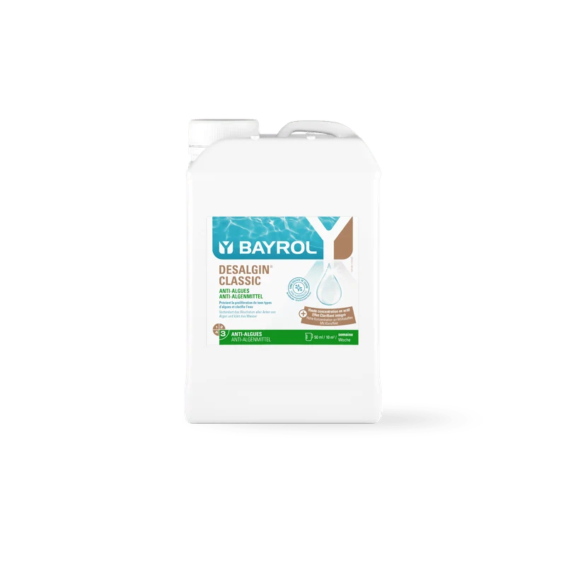 BAYROL Desalgin® CLASSIC algicida liquido concentrato contro tutti i tipi di alghe