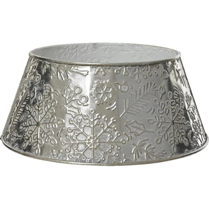 Kaemingk Copertura Argento Albero Natale H 27 Cm