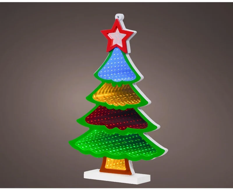 Kaemingk Albero Natale Led Multicolor H 32Cm Per
