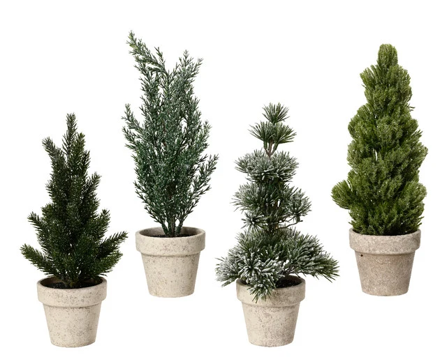 Kaemingk Mini Albero Glitter H 30 Cm Assortitti