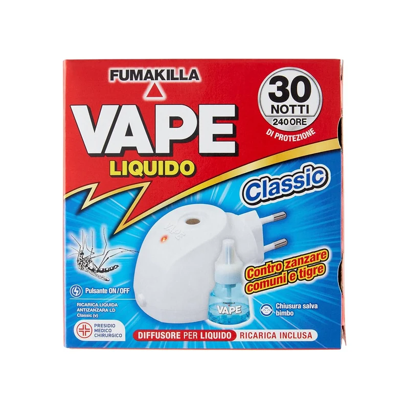 VAPE DIFFUSORE ELETTRICO + RICARICA 30 NOTTI CLASSIC