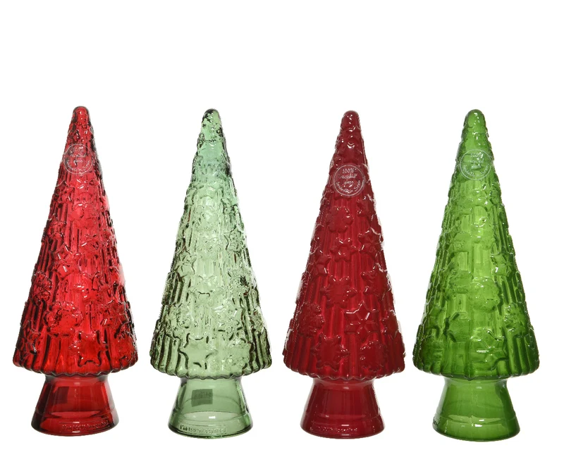Kaemingk Albero Di Vetro Lucido Riciclato Ass