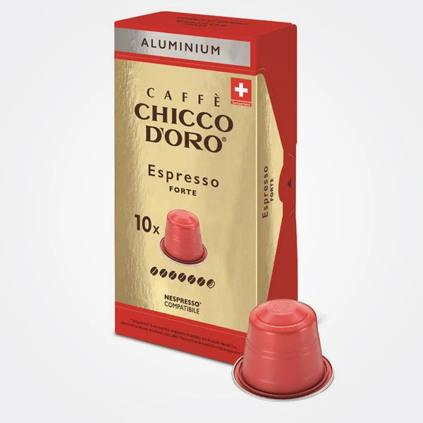 Caffè capsule Nespresso * compatibili Espresso Forte ALU 10 cps