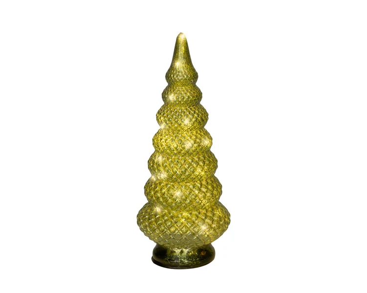 Kaemingk Albero In Vetro Con Micro Led Stabile Coperto