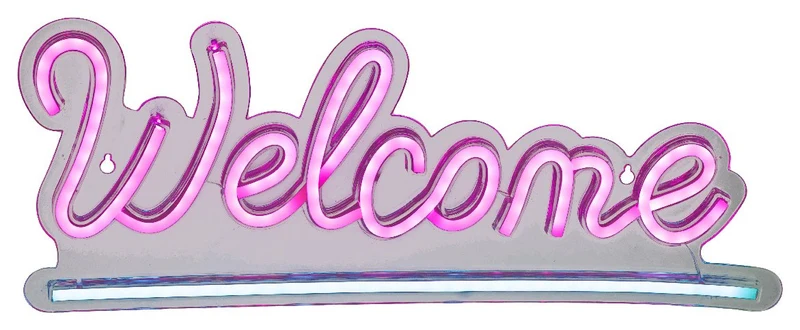 Kaemingk Decorazione Lumino A Led Welcome 40X15X3
