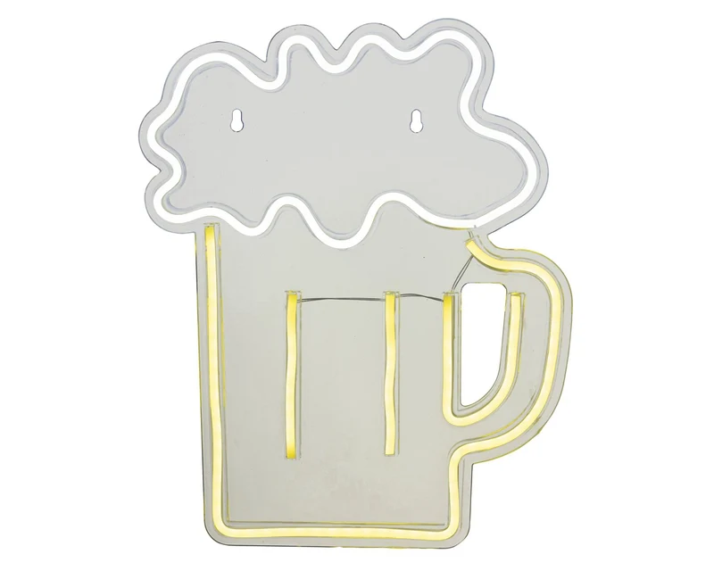 Kaemingk Led Neon Usb Calice Birra 29X35,5 Cm
