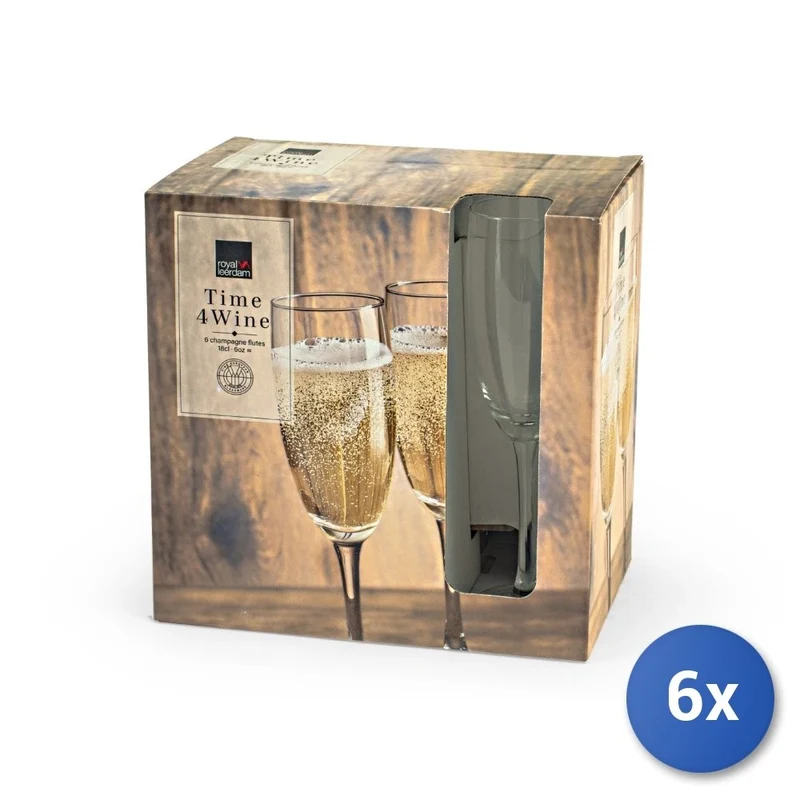 Pengo Conf. 6 pz Calici Time4Wine Flute 18 cl