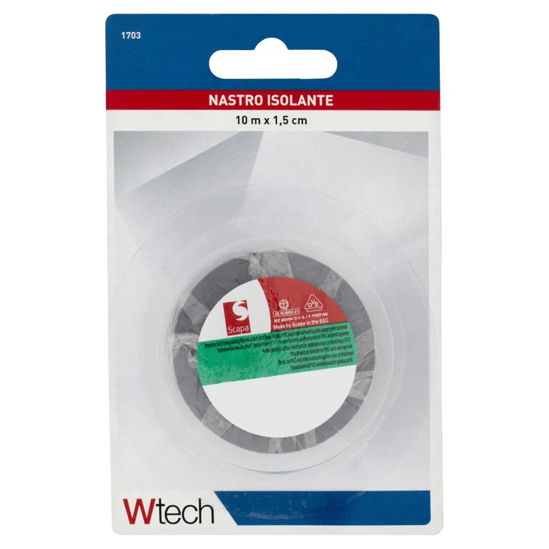Wtech Nastro Isolante 10 m x 1,5 cm