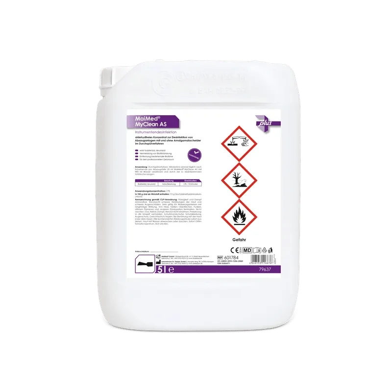 MaiMed MyClean AS, sistema di disinfezione e pulizia del sistema di aspirazione 5 l/tanica, 1 pezzo | Tanica (5 l)