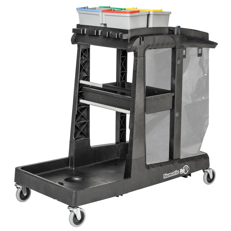 Carrello per pulizia Numatic EcoMatic EM3 incl. Secchio da 4 x 5 litri (senza set di pressatura) | Confezione (1 pezzo)