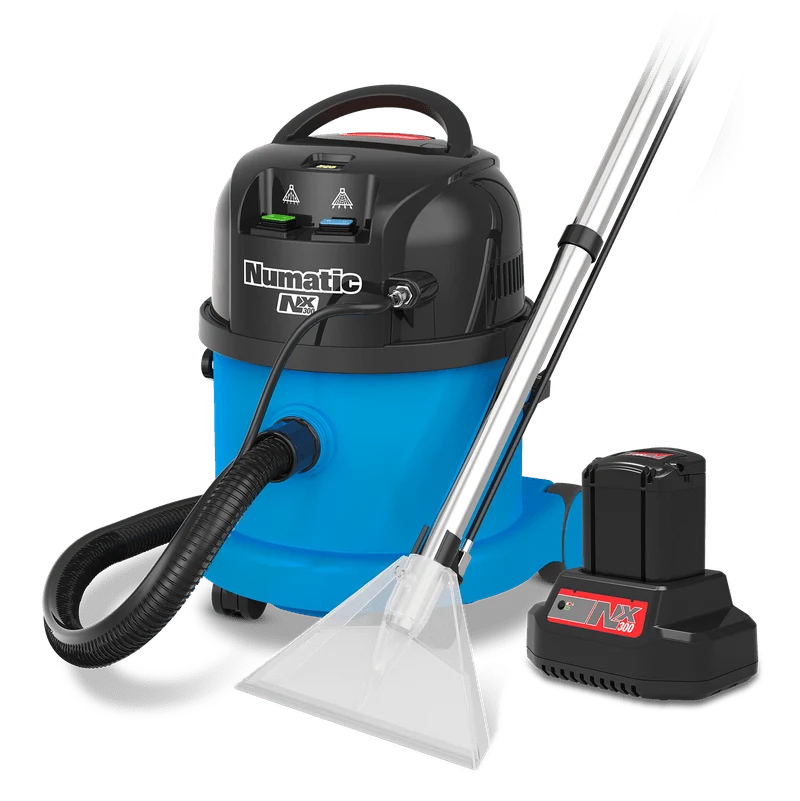 Dispositivo di estrazione a spruzzo Numatic a batteria CTB370NX/1 Tappeto, blu, set di accessori A40B(B) | Confezione (1 pezzo)