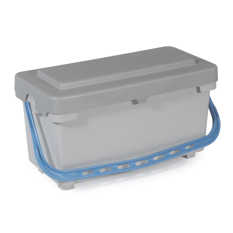 Scatola per scopa Numatic Mopmatic MK 3 grigia con manico codificato a colori
