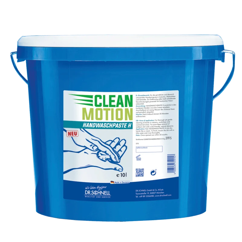 Dr. Schnell CLEANMOTION pasta lavamani H, pulizia forte della pelle con agente abrasivo | Secchio (10 l)