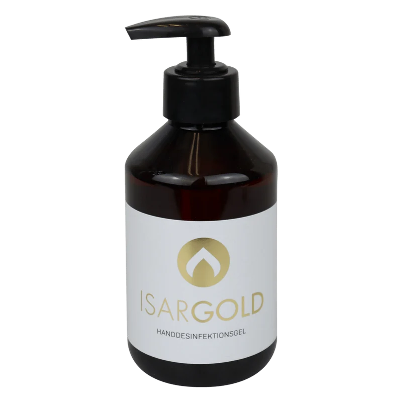 Dr. Schnell ISARGOLD gel disinfettante per le mani, alcolico, con agente idratante | Bottiglia (250 ml)