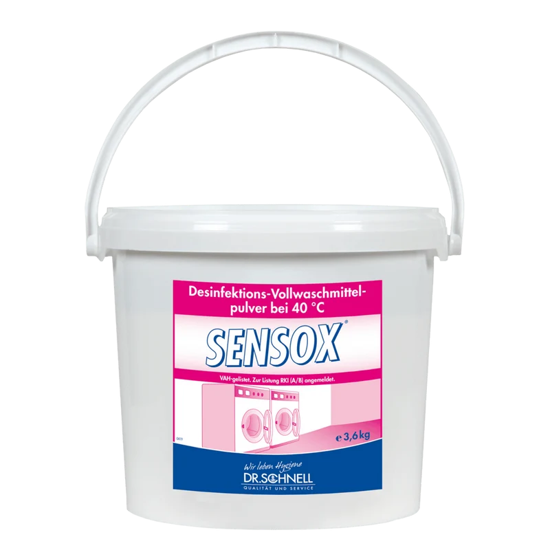 Dr. Schnell SENSOX igiene del bucato, polvere disinfettante senza fosfati, certificato VAH | Secchio (3600g)