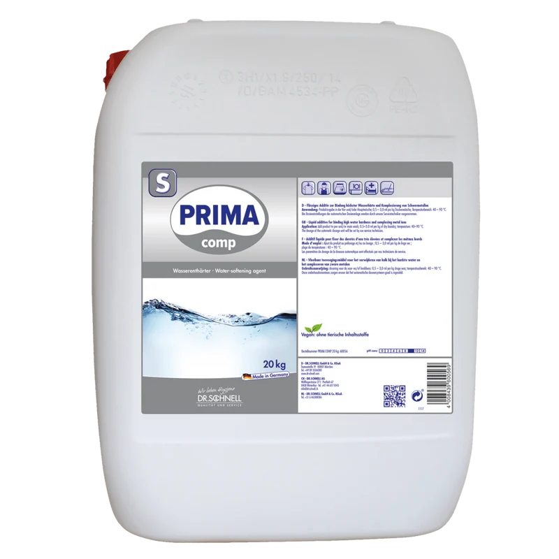 Dr. Schnell PRIMA COMP Complessante liquido per l'igiene del bucato, dosaggio DRS | Tanica (20 kg)