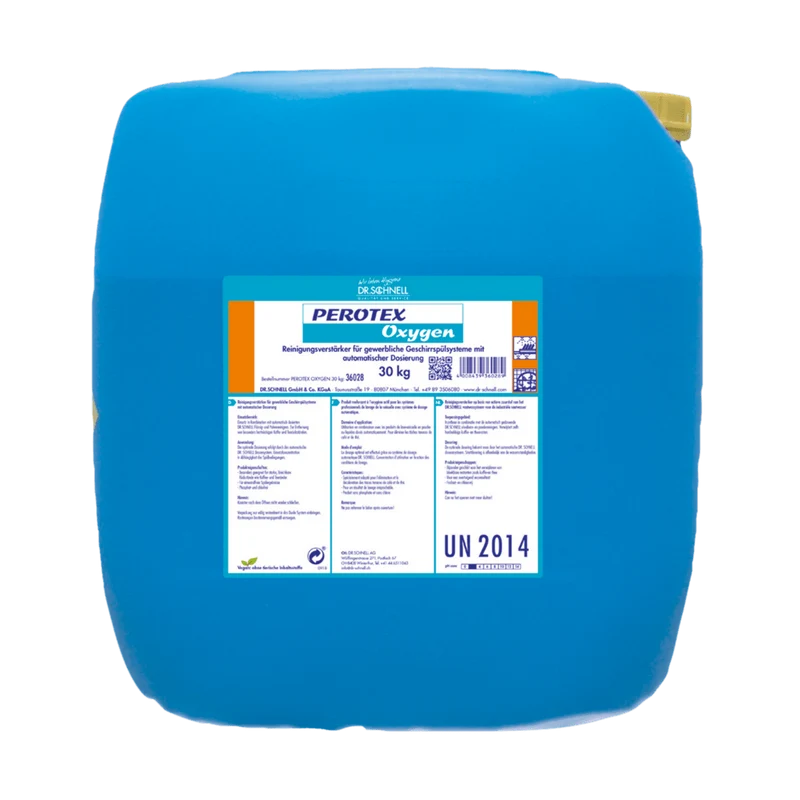 Dr. Schnell PEROTEX OXYGEN booster detergente per lavastoviglie professionali, ossigeno attivo | Tanica (30 kg)