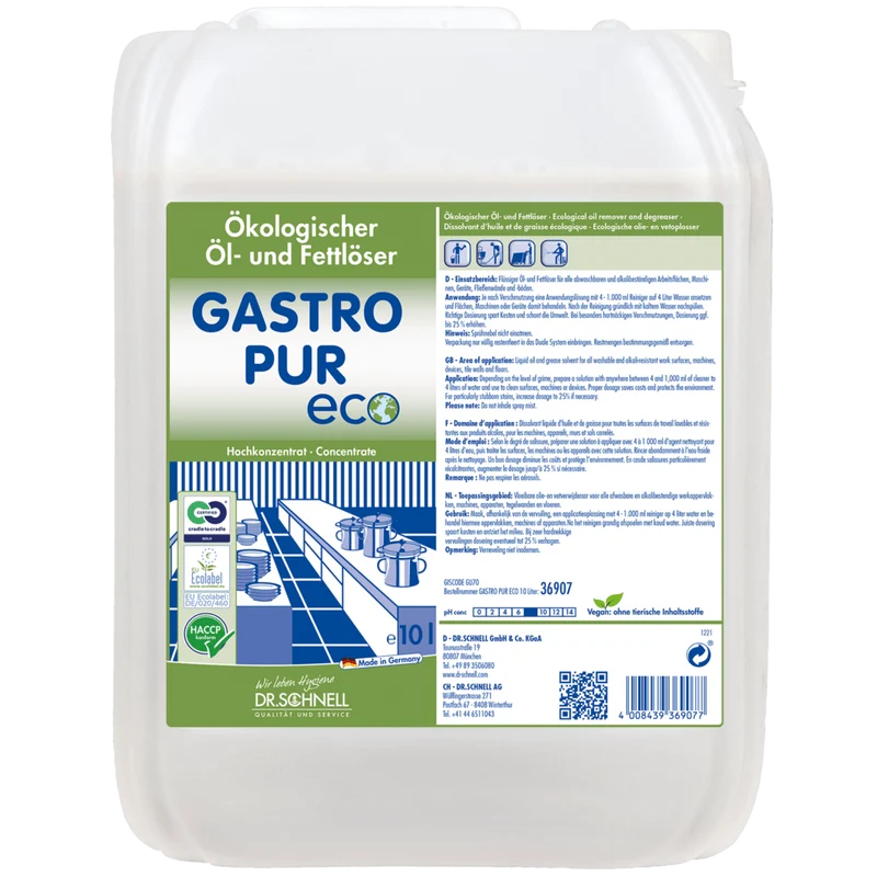 Dr. Schnell GASTRO PUR ECO Solvente oli e grassi per superfici